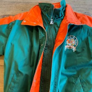 Vintage STARTER Miami Hurricanes Varsity Jacket XL